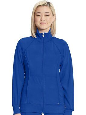 Contemporary Fit Women's Zip Front Scrub Jacket - Stylish & Comfortable Medical